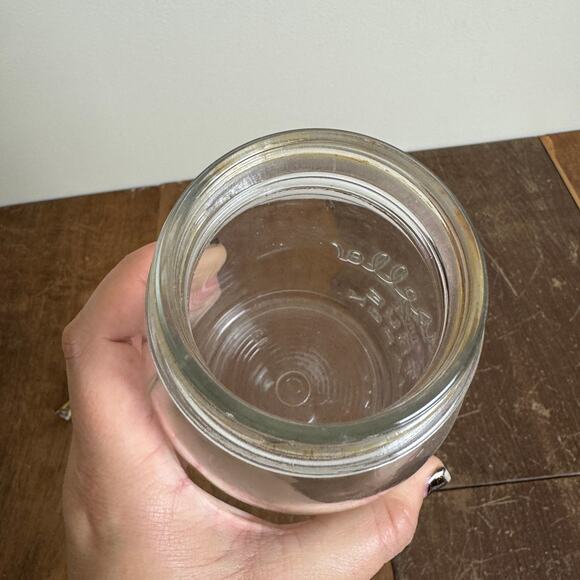 Rare Vintage Kinsella 1874 TRUE MASON Clear Glass Canning Jar Quart Size - Picture 5 of 9